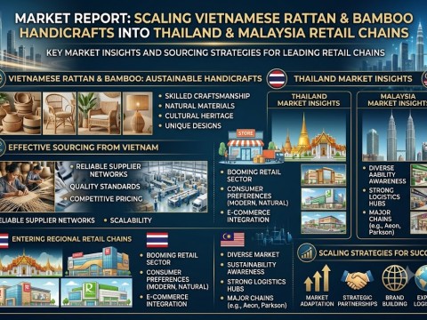Market Report: Scaling Vietnamese Rattan & Bamboo Handicrafts into Thailand & Malaysia Retail Chains